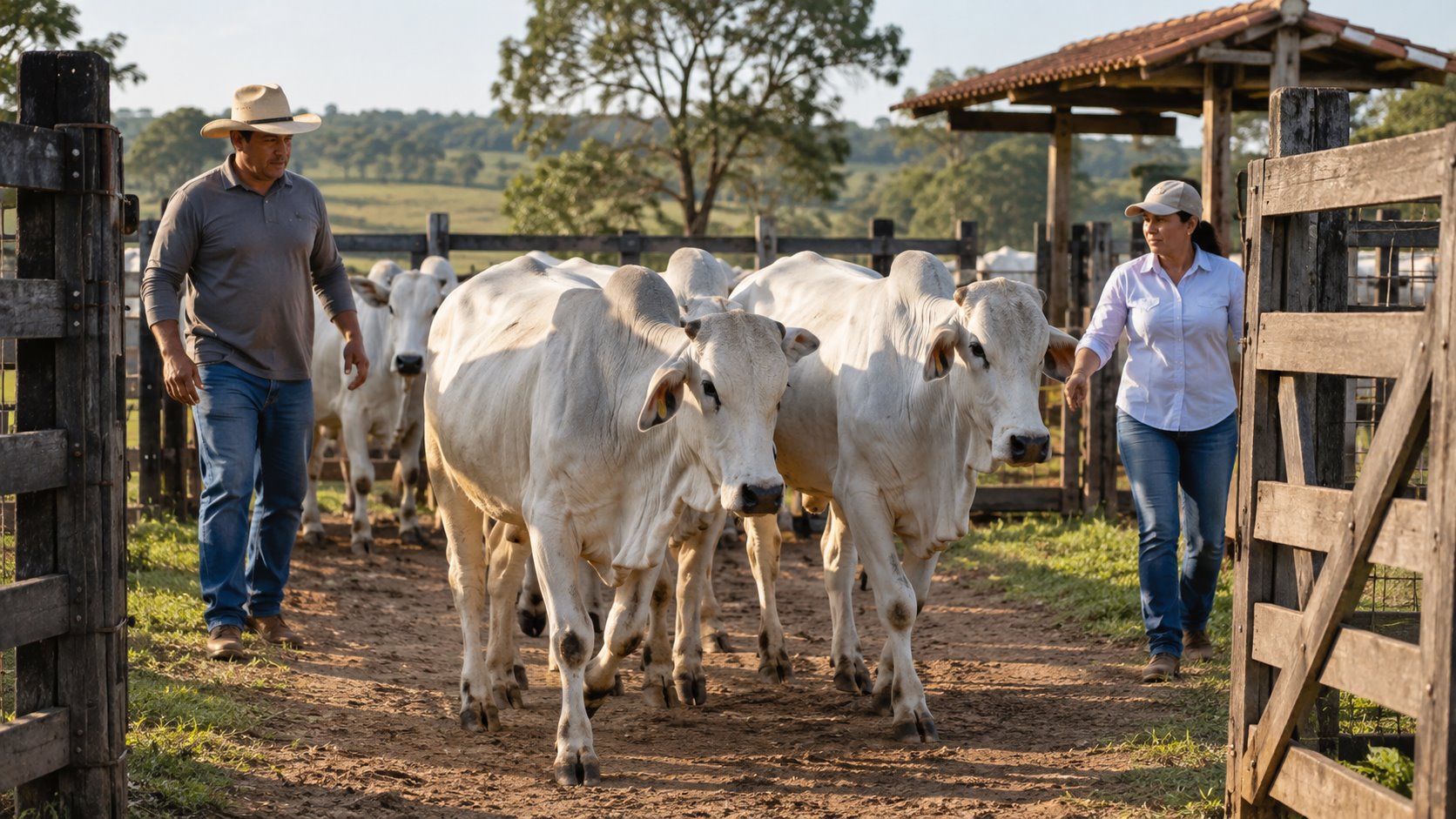 Manejo calmo do gado: rotina para famílias sem experiência em curral