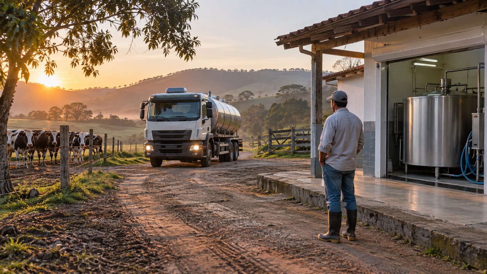 Rota de coleta do leite: combine horário, acesso e refrigeração antes de começar