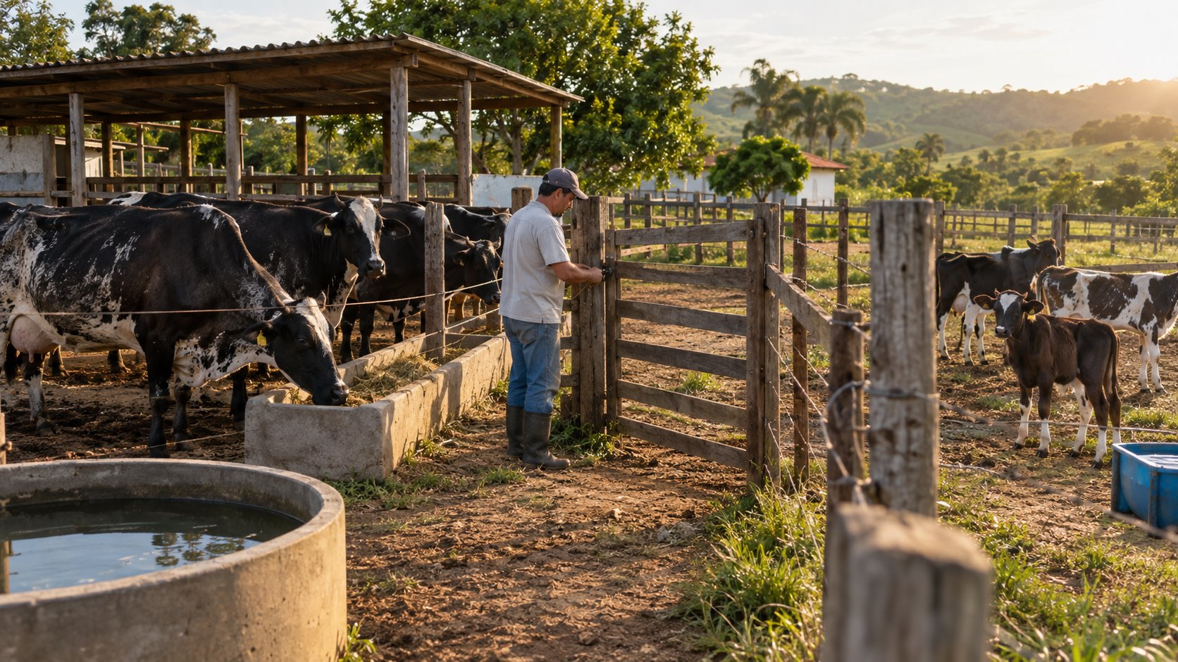 Vacas em lactação, secas e bezerras: como separar categorias no pasto pequeno