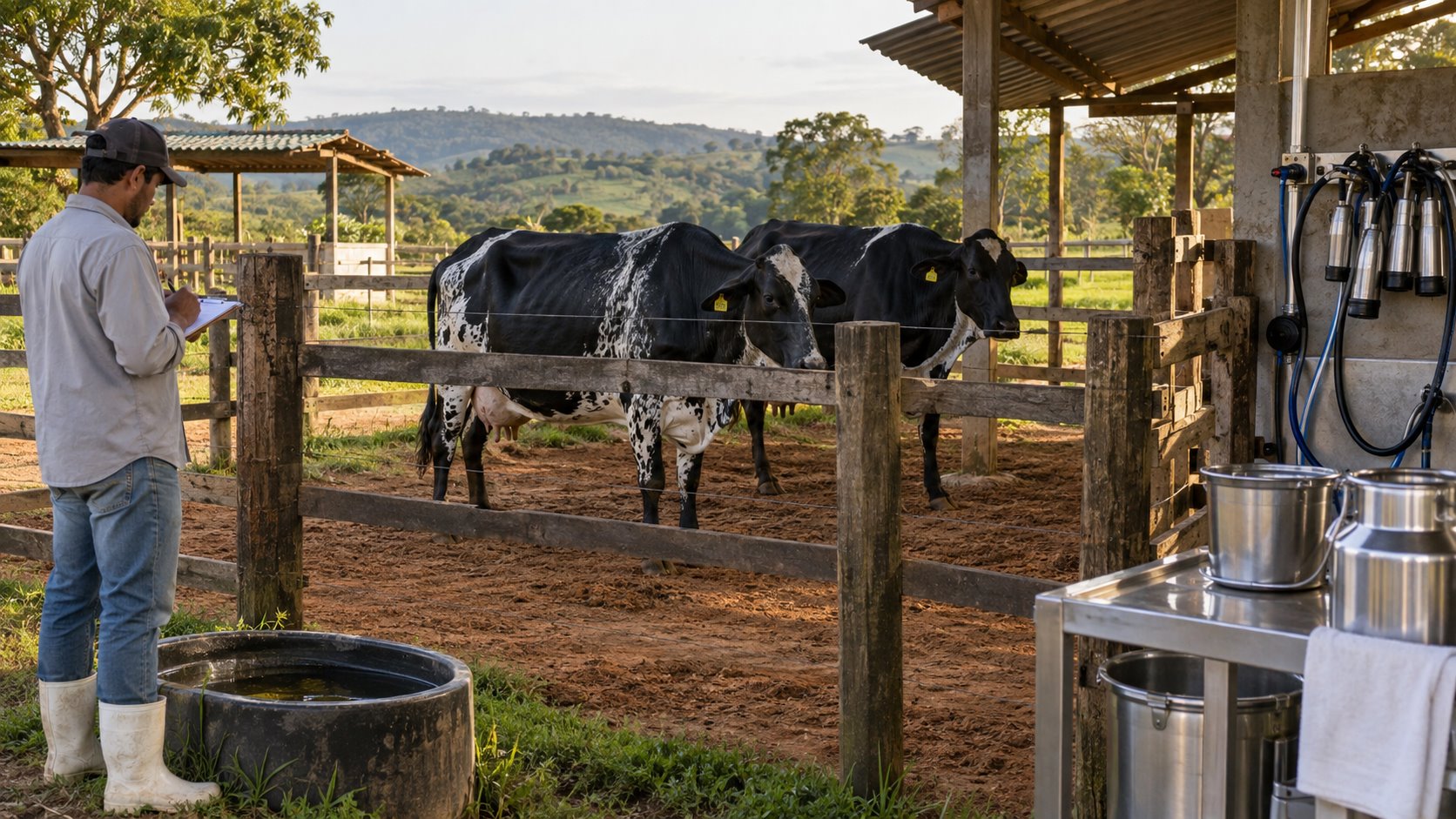 Vacas recém-chegadas: organize observação e leite separado antes de integrar o grupo