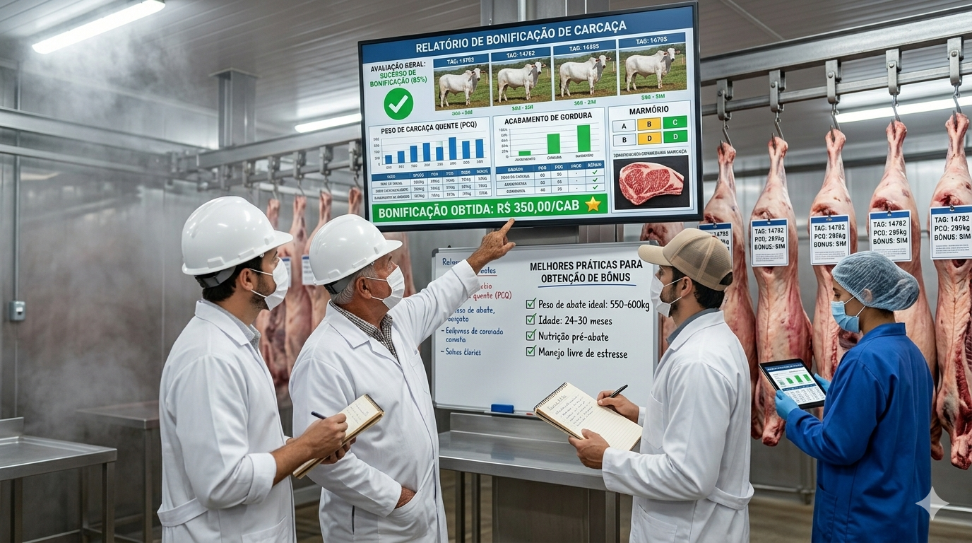 Como conseguir bonificação por carcaça no abate do boi