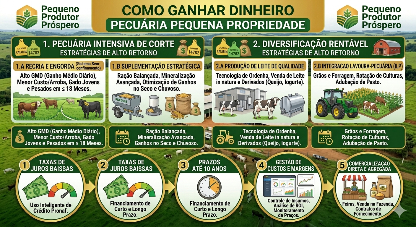 Como ganhar dinheiro com pecuária em pequena propriedade