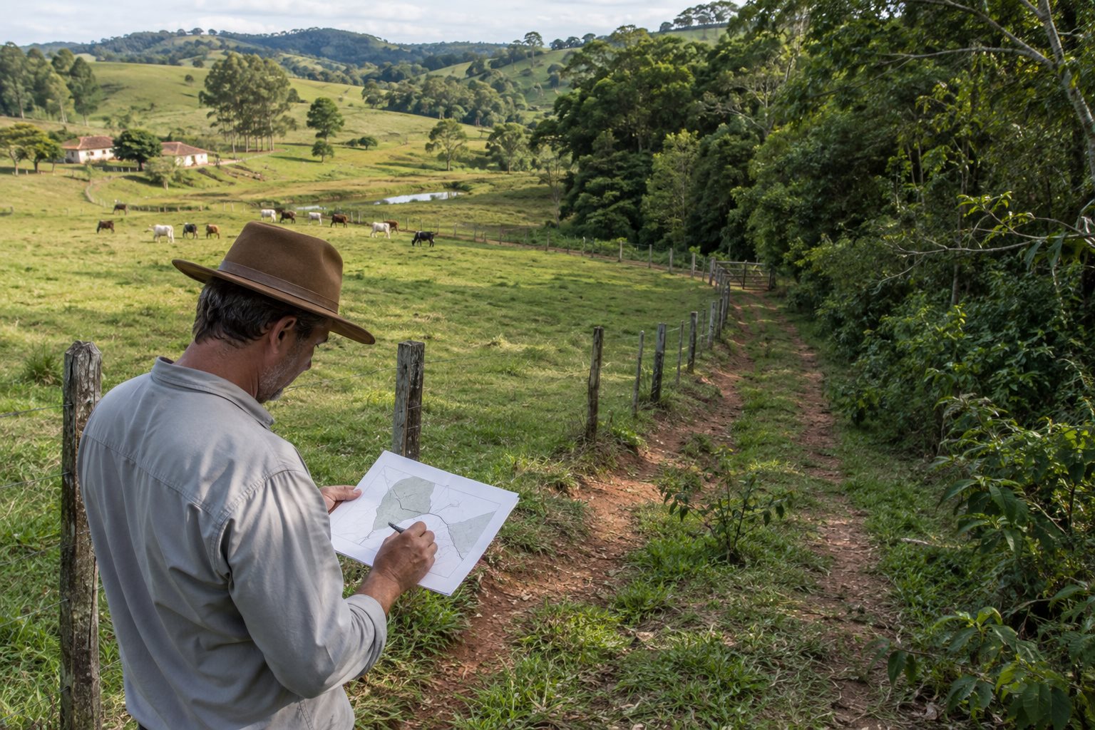 Como mapear a área realmente pastejável de uma pequena propriedade