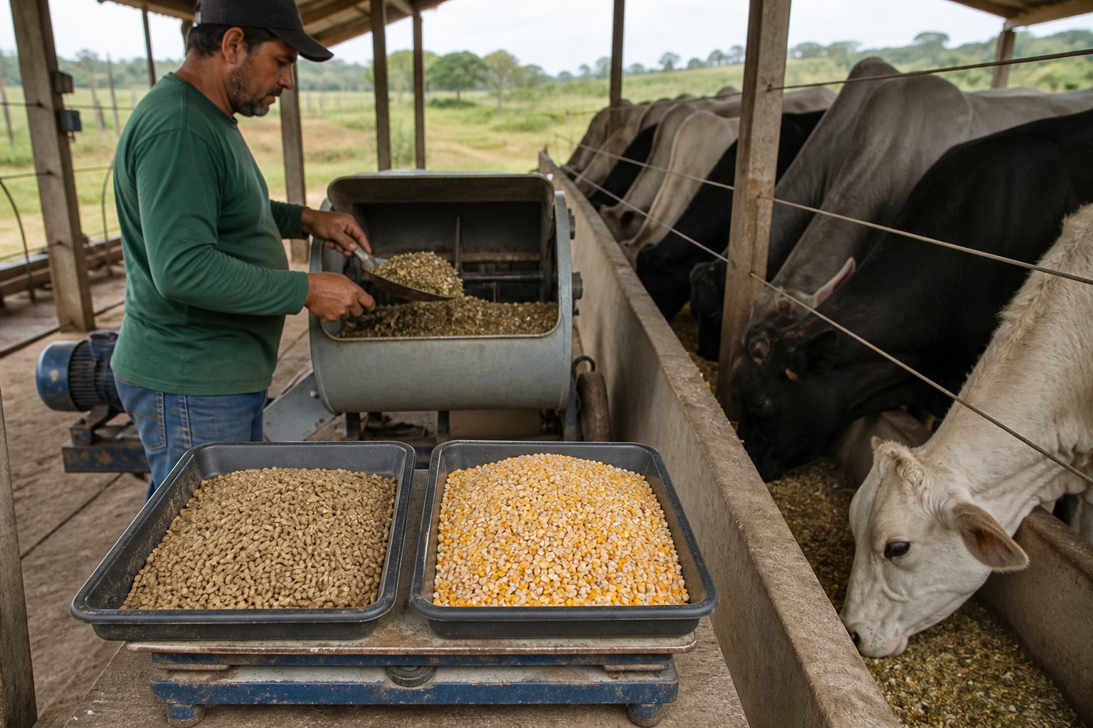 Polpa cítrica ou milho para bovinos: quando a substituição compensa