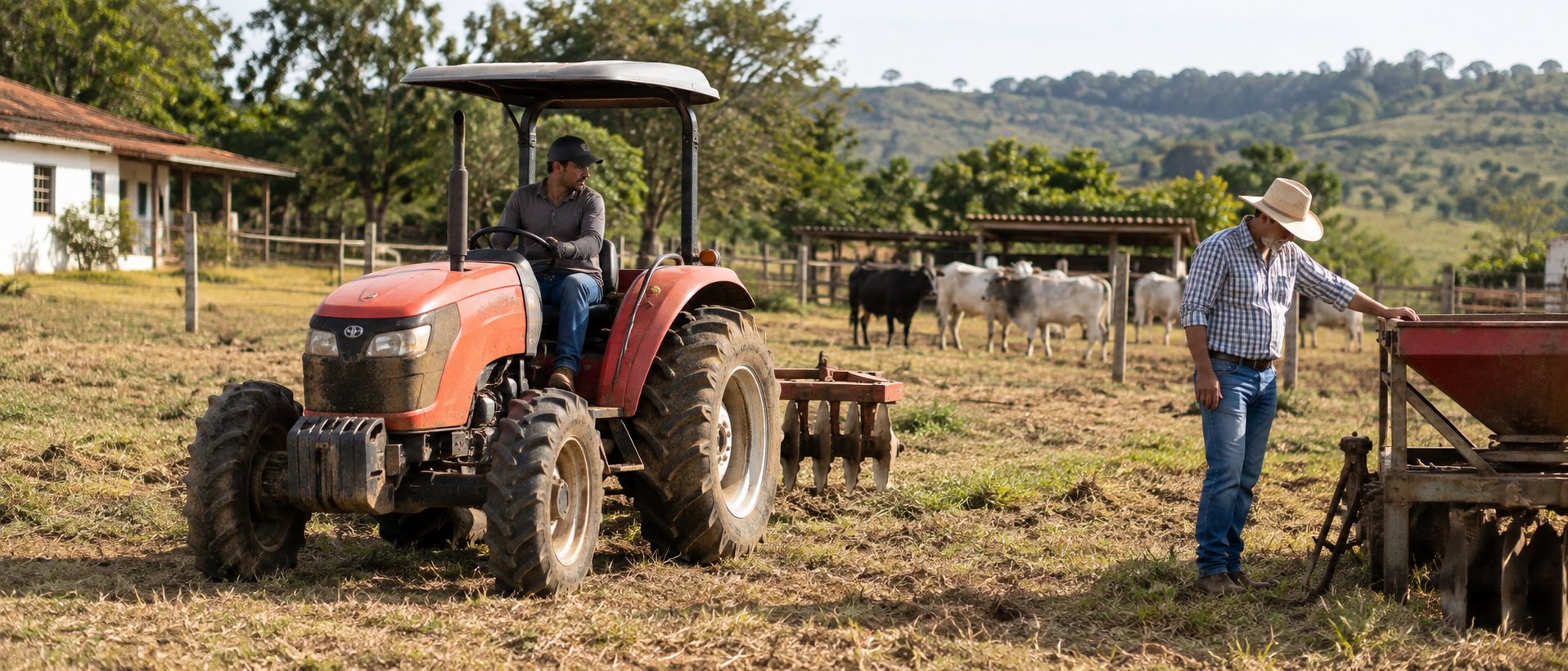 Vale a pena ter trator próprio ou alugar na fazenda pequena